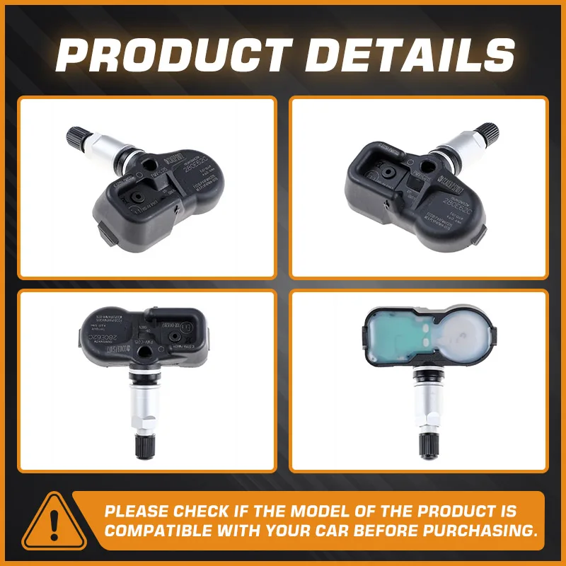 سيارة لتويوتا 4 رانر 5th الجيل 2019-2024 TPMS تويوتا أفالون 2018-2024 تويوتا لاند كروزر 2017-2021 مستشعر مراقبة ضغط الإطارات #2