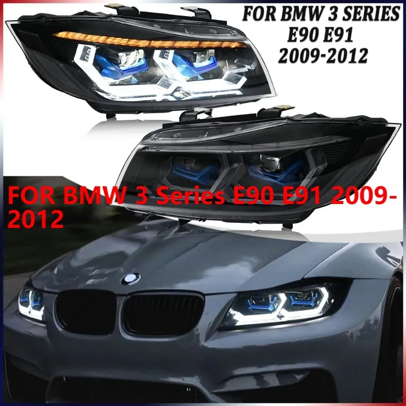 

Для BMW 3 серии E90 E91 2009-2012, 1 пара светодиодных фар проектора в сборе DRL