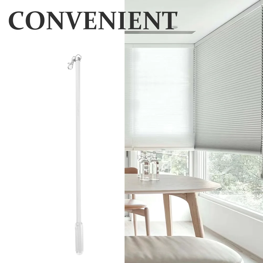 

Drapery Pull Rod Curtain Wand with Comfort Handle for Smooth Operation Rust Resistant Lightweight Portable Modern Decor