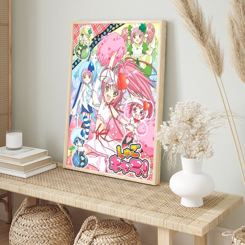 Shugo Chara Japan Anime  Poster Anime Posters Sticky Whitepaper Sticker DIY Room Bar Cafe Kawaii Room Decor