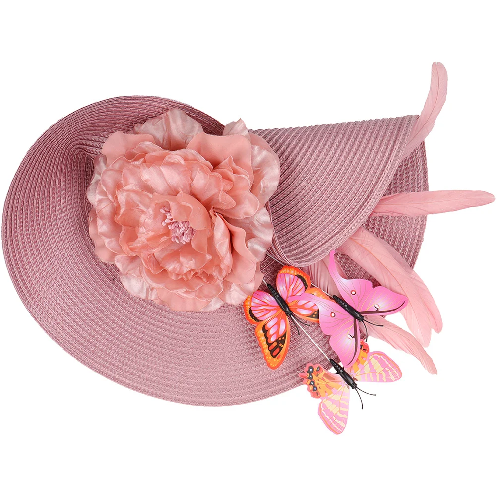 

Bridal Hat Bride Fascinator Headb Women Headdress Tea Party Hats Hair Accessories Fabric Lightweight Wedding Birthday Cosplay