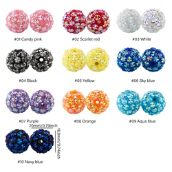 20MM 10 Pcs/Lot  Snowflake Acrylic Beads For DIY Handmade Pens, Keychains, Backpack Chains, Bracelets, Jewelry, Etc