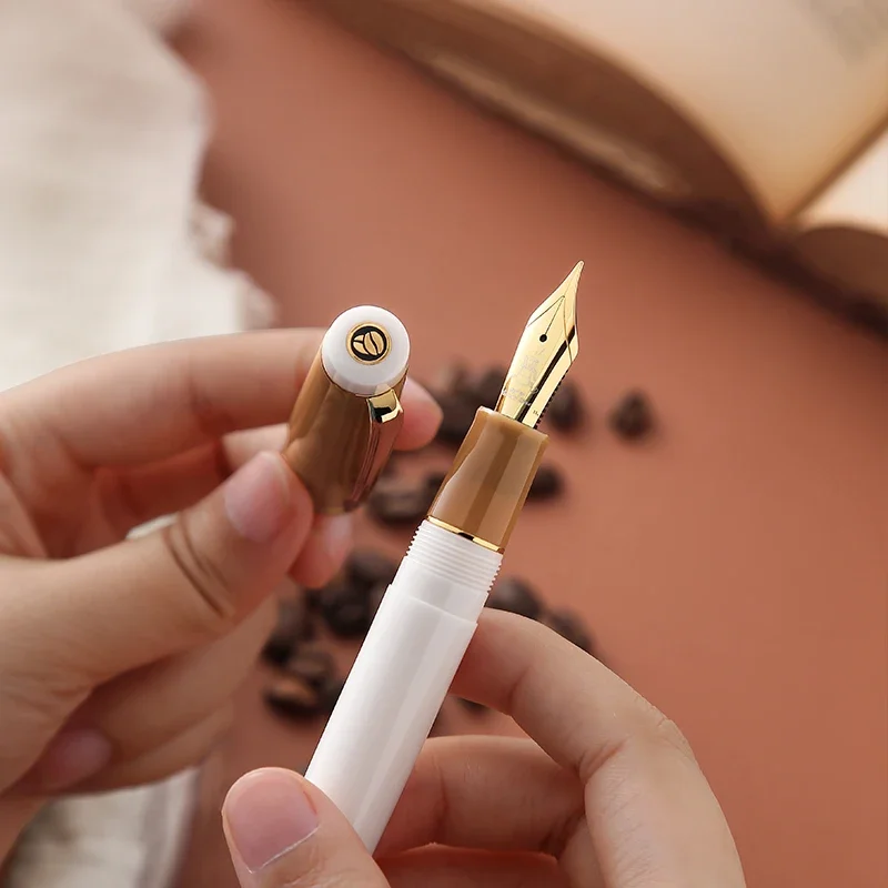 Luxury Tramol Cream Fountain Pen Bock N0.6 F 0.5mm Ink Pen High Quality Business School Supplies Stationery Writing Smooth Gift