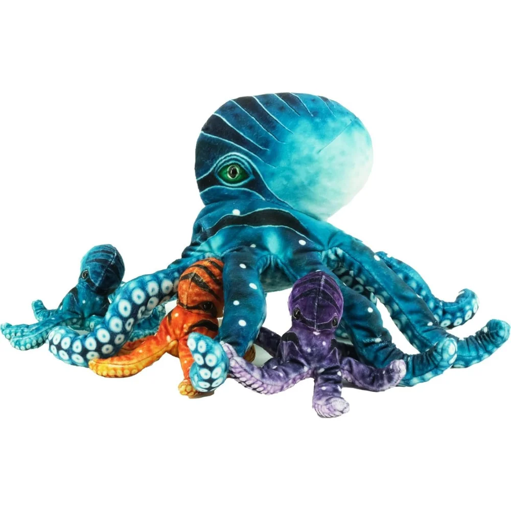 

Large Octopus Plush Toy Soft Stuffed Sea Animal Doll for Kids Realistic Giant Octopus Cushion Pillow Ocean Theme Toy Gift