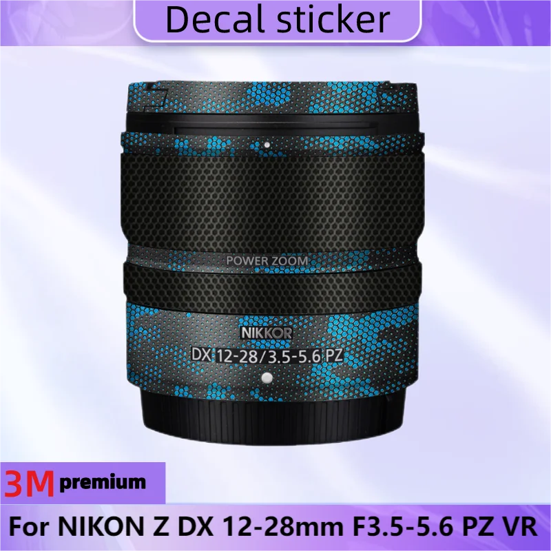 For NIKON Z DX 12-28mm F3.5-5.6 PZ VR Lens Sticker Protective Skin Decal Vinyl Wrap Anti-Scratch Protector Film Z12-28 12-28