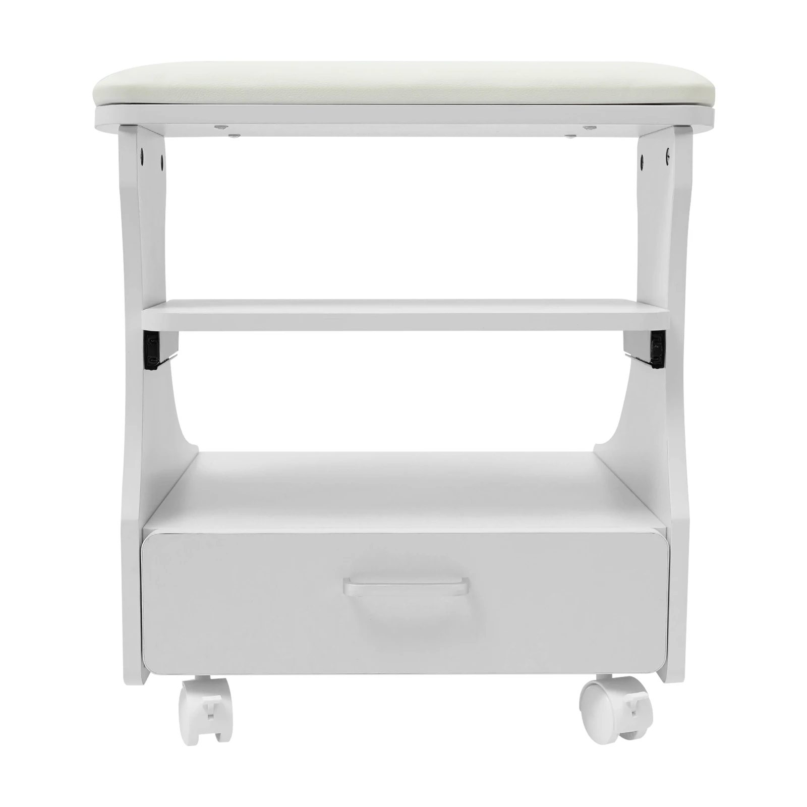 

Mobile Pedicure Foot Stool with Wheels, Pedicure Footrest, Foot Bath Stool Suitable for Pedicure, Hand Care, and Massage