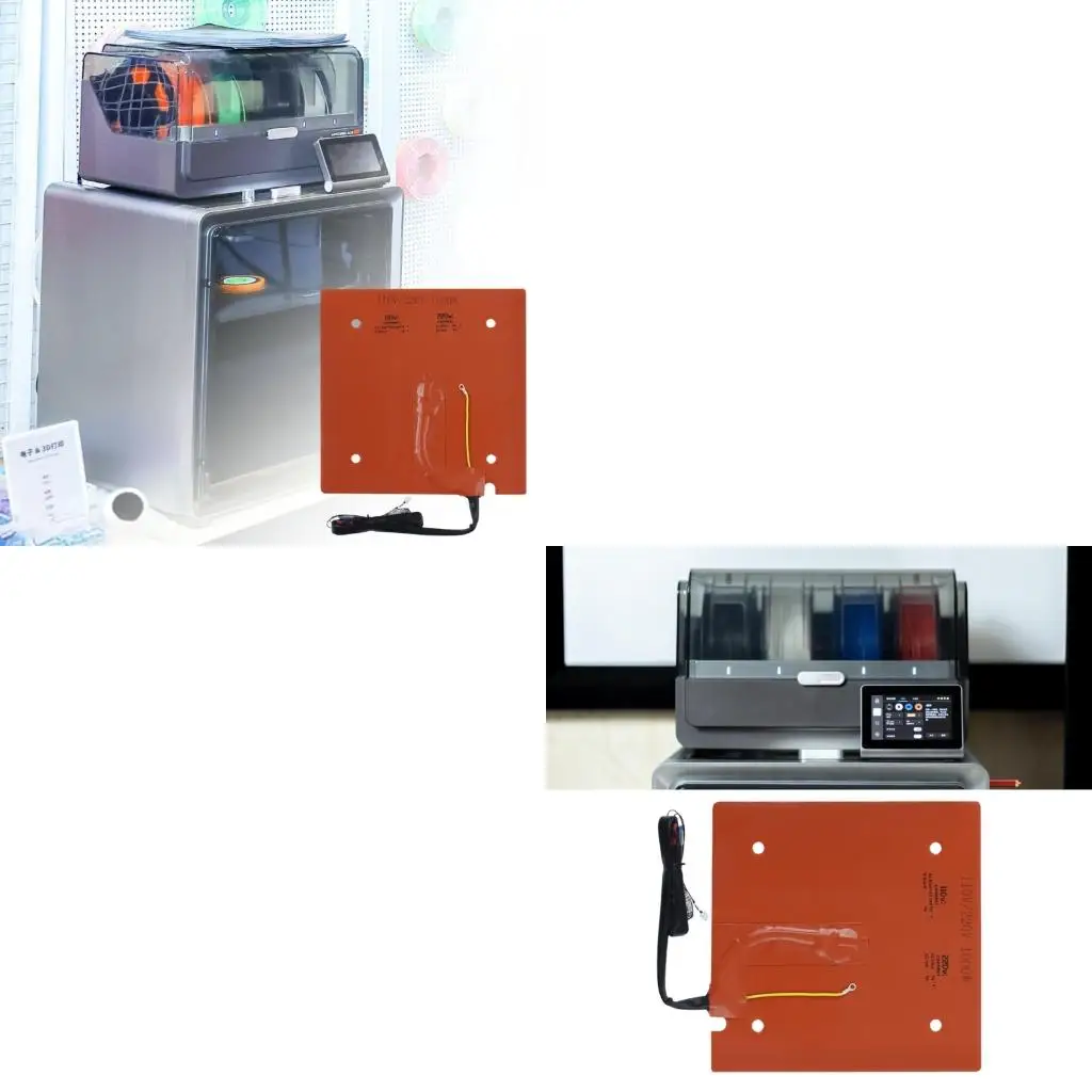 

Rapid Response Silicone Heat Mat S1C 3D Printer Upgrades Part Uniform Thermals Conductivity Global Voltages Support