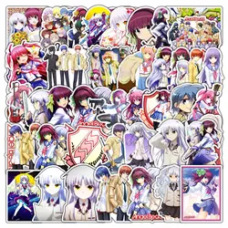 50pcs Angel Beats Cartoon Graffiti Stickers Suitcase Laptop Scooter Waterproof Toy Sticker Decoration