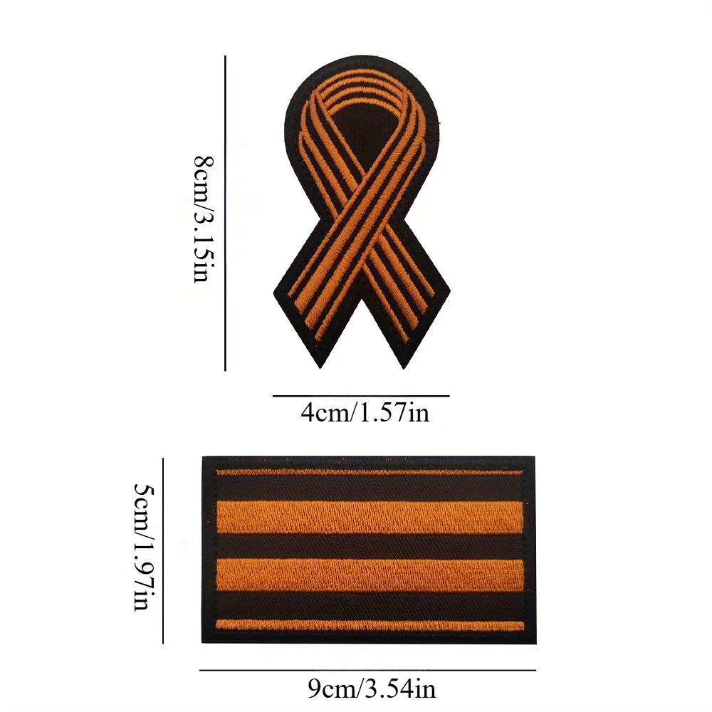 Patch St George Ribbon Patch Embroidery for Clothing Letter DIY Patches Jacket Badge Hat Backpack Accessory