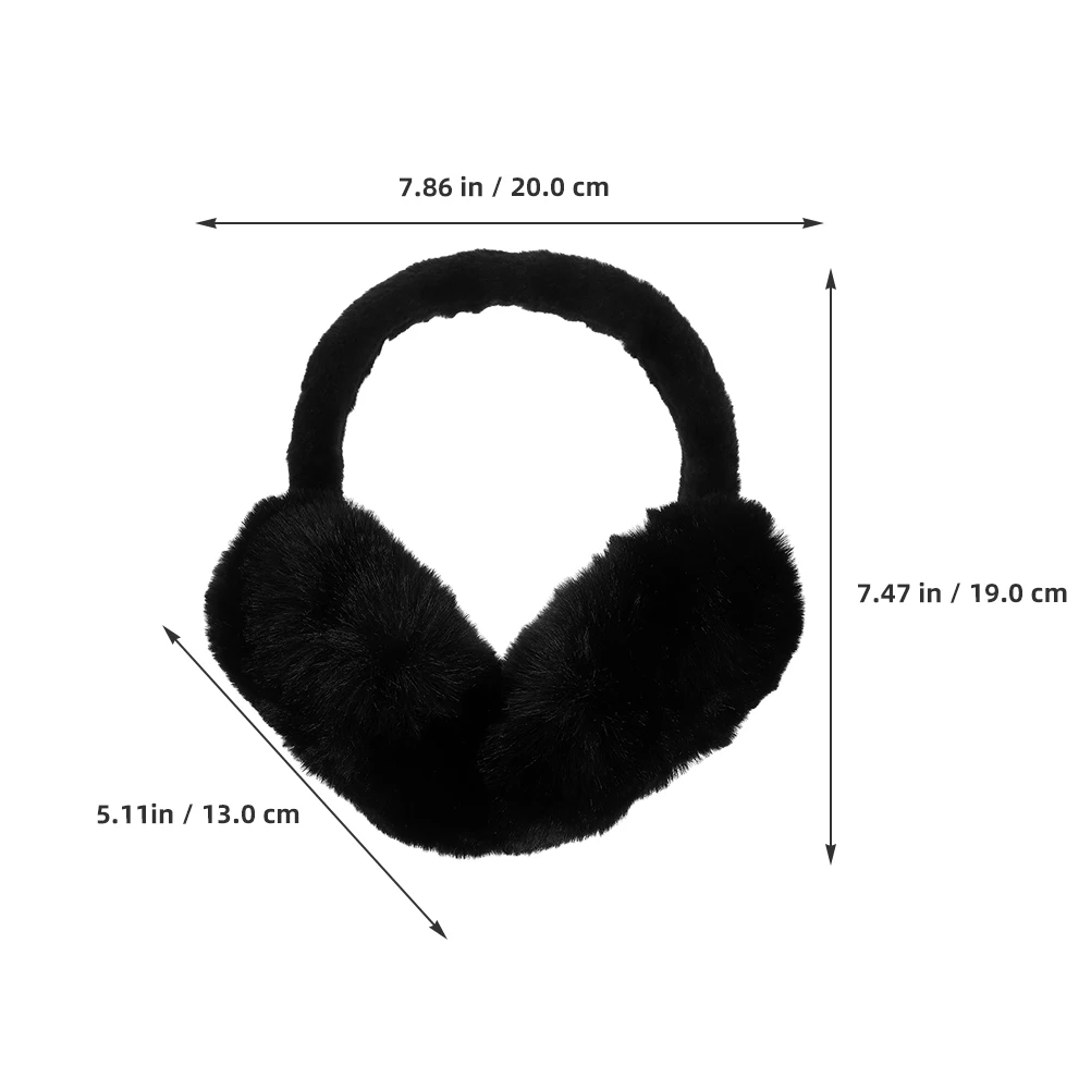 2pcs Women Earmuffs Foldable Earmuff Furry New Earmuff Ear Warmer Outdoor Ear Protector For Women Kids Ski Men Outdoor Winter