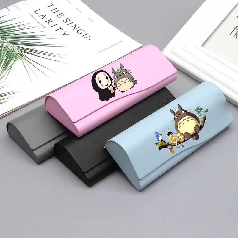 My Neighbor Totoro Glasses Case Portable Men Women Sunglasses Myopia Presbyopia Storage Box Eyeglasses Bag Eyewear Accessories