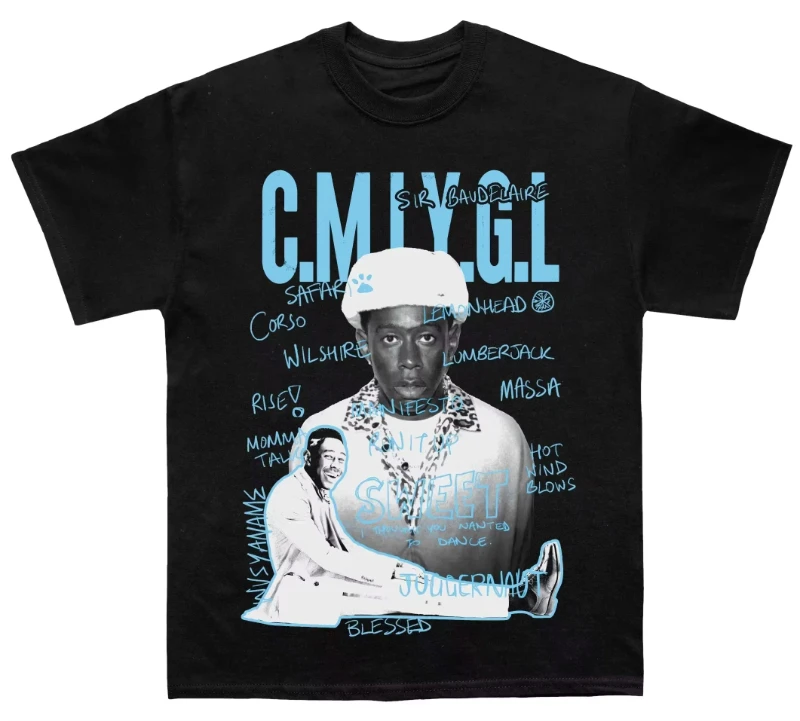 تي شيرت الرجال والنساء تايلر الخالق اتصل بي إذا كنت تتم فقدت كراسة الرسم القطن تيز قصيرة الأكمام الرجعية المعتاد تي شيرت