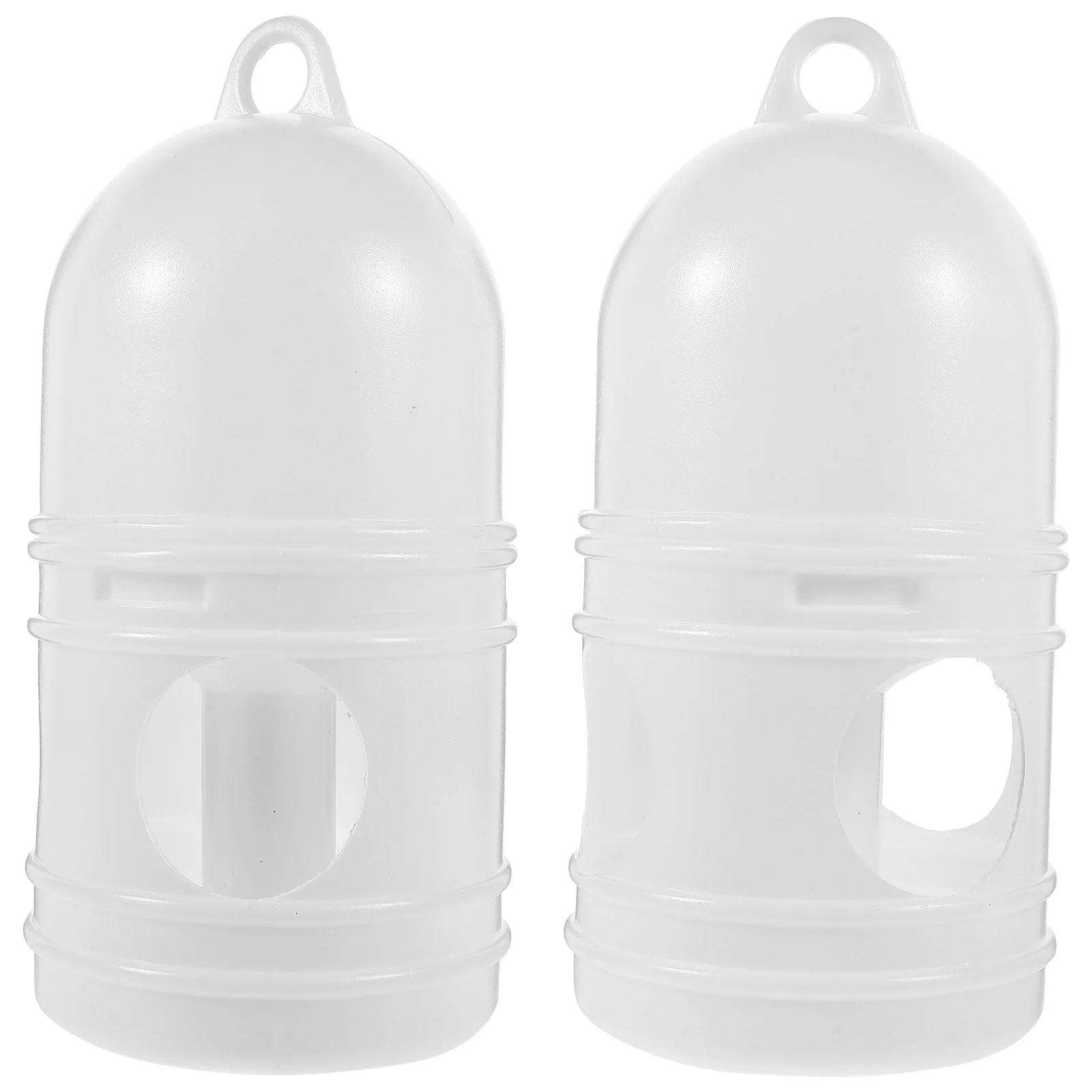 

2Pcs Pet Birds Waterer Environmental Plastic Water Bird Cage Accessories Large Capacity Pigeon Feeder Easy Cleaning