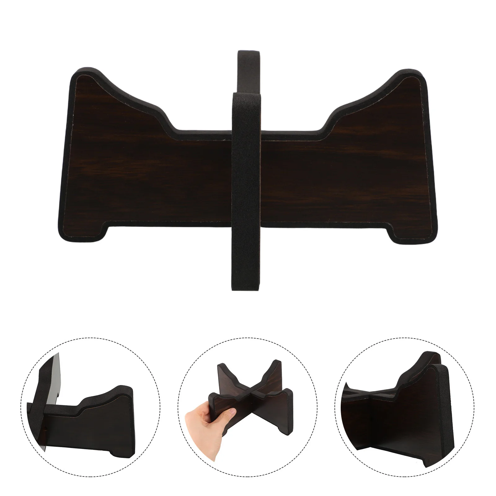 

Ethereal Drum Stand Portable Durable Drum Holder Home Wooden Display Rack Compact Detachable for Practice and Live Shows