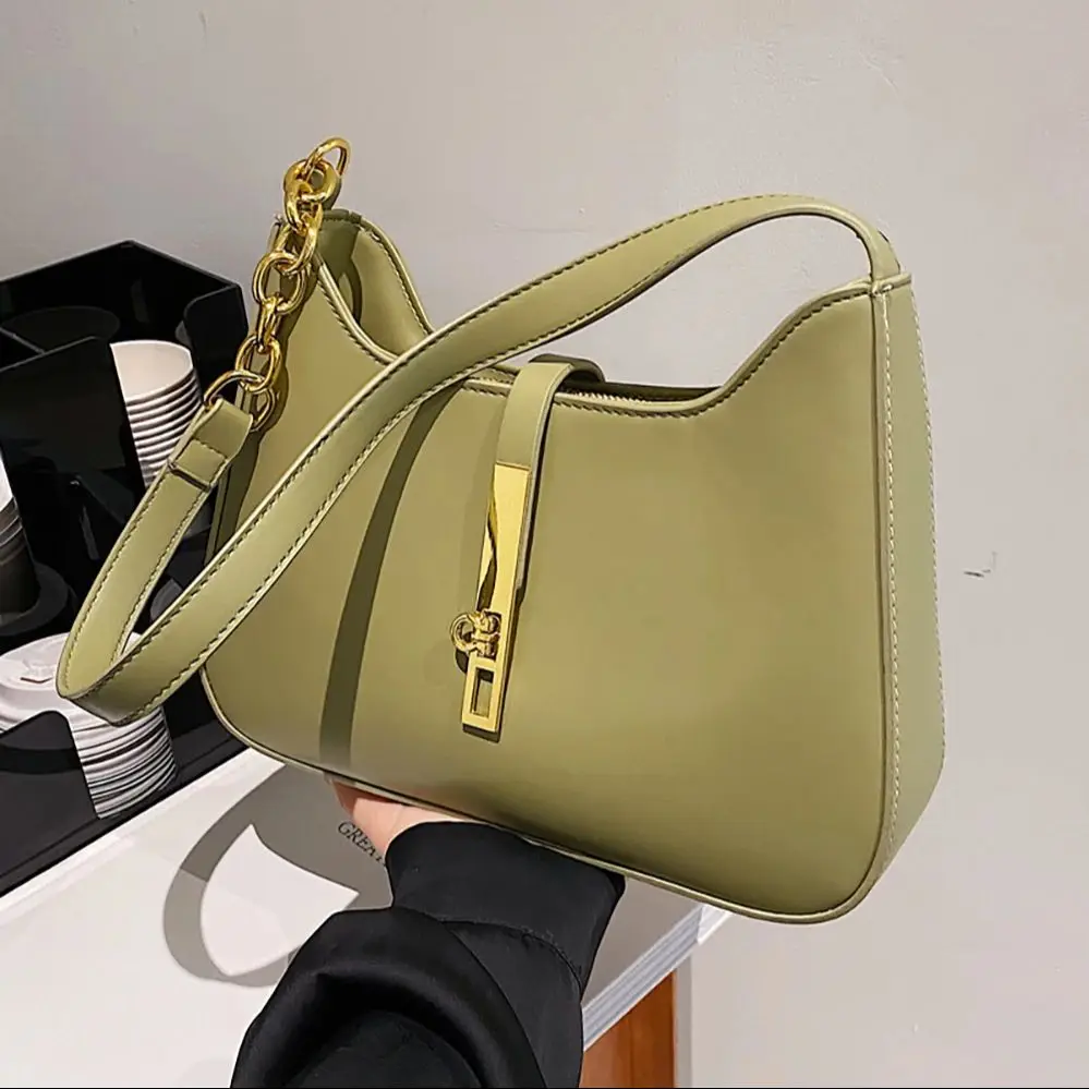 Luxury Designer Bags Women Chains Square Shoulder Bags High Quality Pu Leather Top Handle Crossbody Handbags Lady Underarm Bag