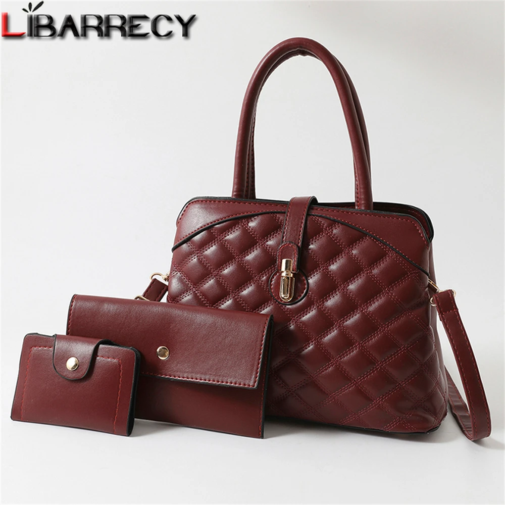 

Solid Color Women Composite Bags Luxury Designer Ladies Shoulder Bag Multifunctional High Quality Leather Women's Handbag Bolsos