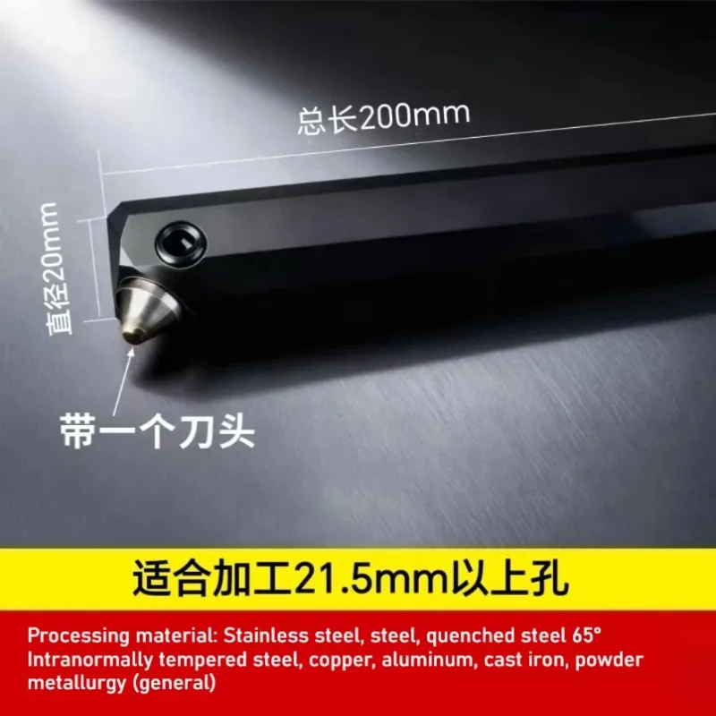 Dia2.5~40mm Diamond Inner Hole Mirror Rolling Polishing Knife CNC Lathe Extrusion Knife Mirror Cutting Tool 1PC