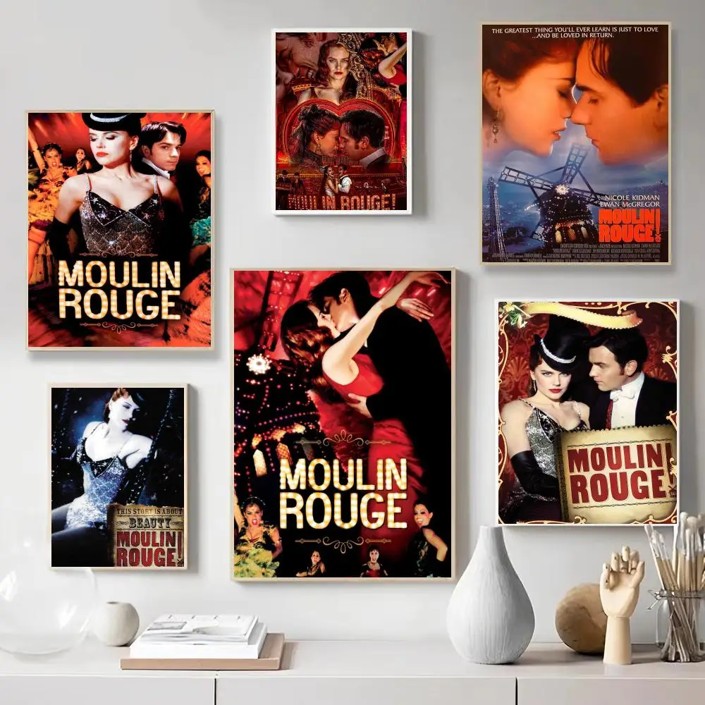 Musical Film M-Moulin Rouge Poster Wall Art Print Poster for Bedroom Living Room Home Decor Gift Artwork