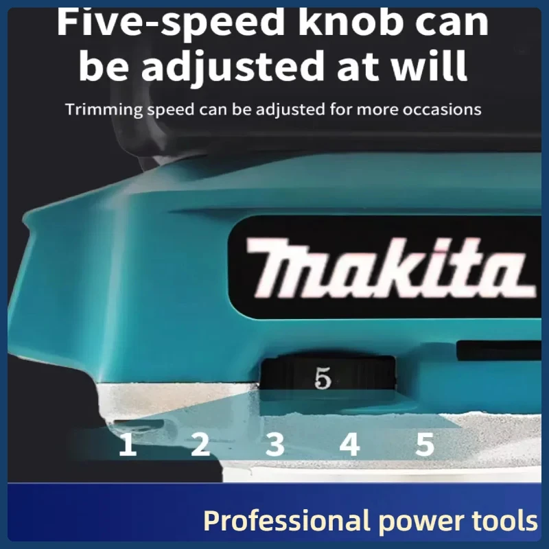 Makita DRT50 Cordless Trimmer Rechargeable Brushless Slotting Tool for 18V Woodwork Engraving Milling view 2