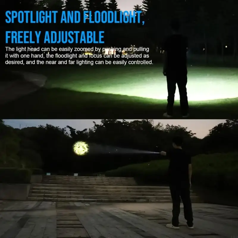 U4LA 휴대용 LED 손전등은 다양한 환경에 적합한 조명이있는 LED 손전등