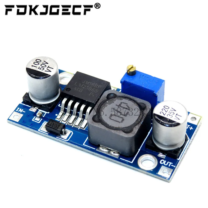 10pcs LM2596S DC-DC step-down power supply module 3A adjustable step-down module LM2596 voltage regulator 24V 12V 5V 3V