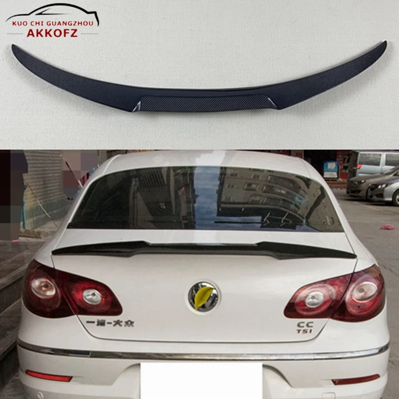 FOR Volkswagen Passat CC 2009-2018 Car Rear Trunk Car Styling Car Decoration Tail Spoiler Carbon Fiber M4 Style