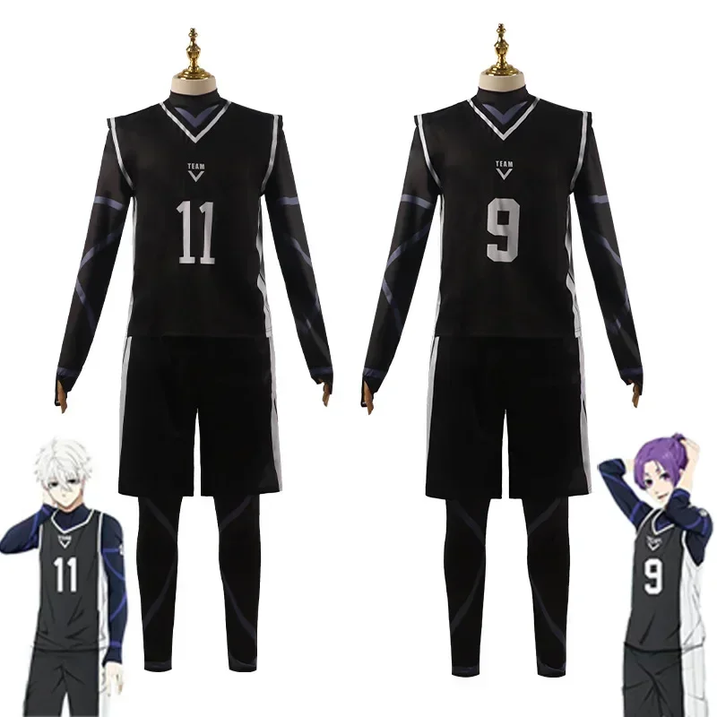 EE01 Anime Blue Lock Seishiro Nagi Isagi Yoichi Cosplay Costume Wig Football Jersey Men Women BLUE LOCK Cosplay Sportswear J&0Ww
