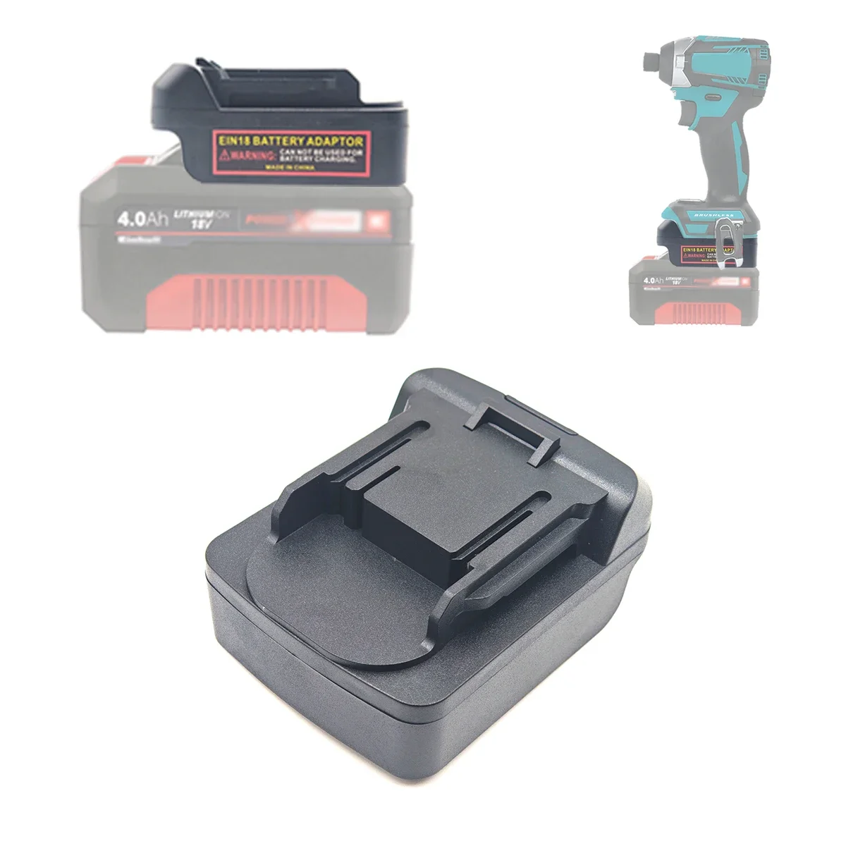 Para baterias de lítio einhell 18v compatíveis com makita 18v bateria de lítio ferramentas elétricas brocas conversor adaptador de bateria