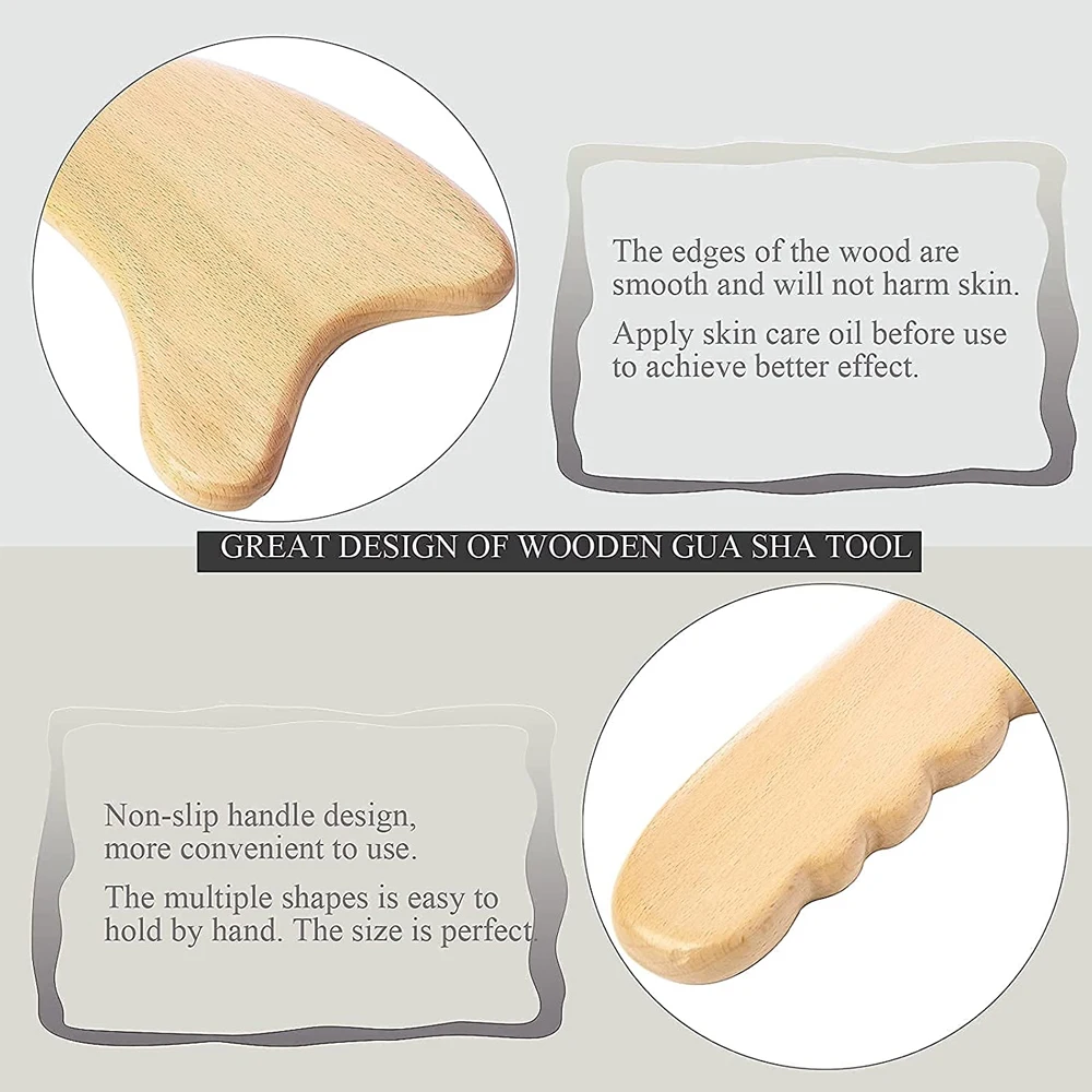 1 pz legno drenaggio linfatico massaggiatore paddle manuale anti-cellulite gua sha strumento sollievo dal dolore muscolare dispositivo di terapia dei tessuti molli