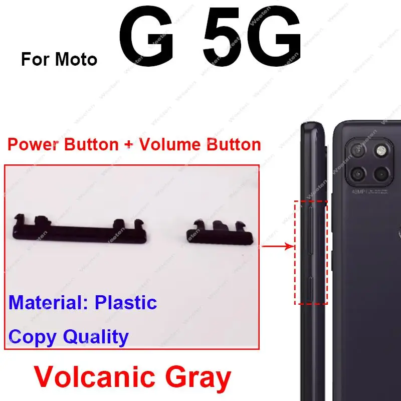 Power Volume Button For Motorola MOTO G 5G Plus One 5G UW Ace On OFF Power Buttons Volume Switch Control Side Key Parts