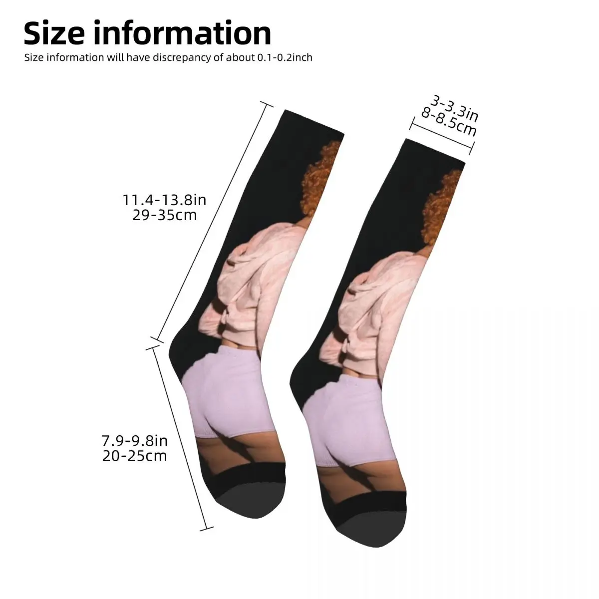 Funny Ice Spice Socks Harajuku High Quality Stockings All Season Long Socks Accessories for Unisex Gifts