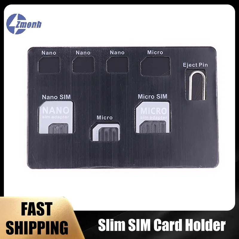 

New！Slim SIM Card Holder And Microsd Card Case Storage And Phone Pin Included