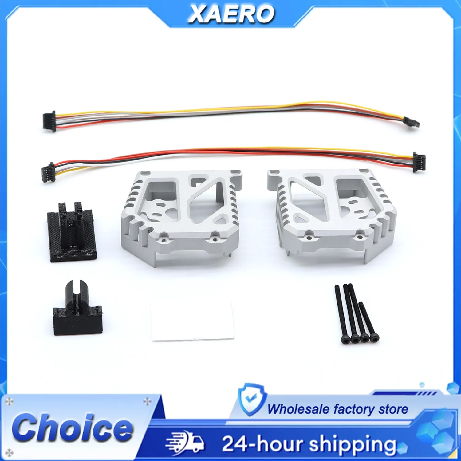 

Universal CNC Aluminum Mount for DJI O3 Air Unit - External Bracket with M5 Hole Pattern, Standoff Spacer Kit for FPV Drone