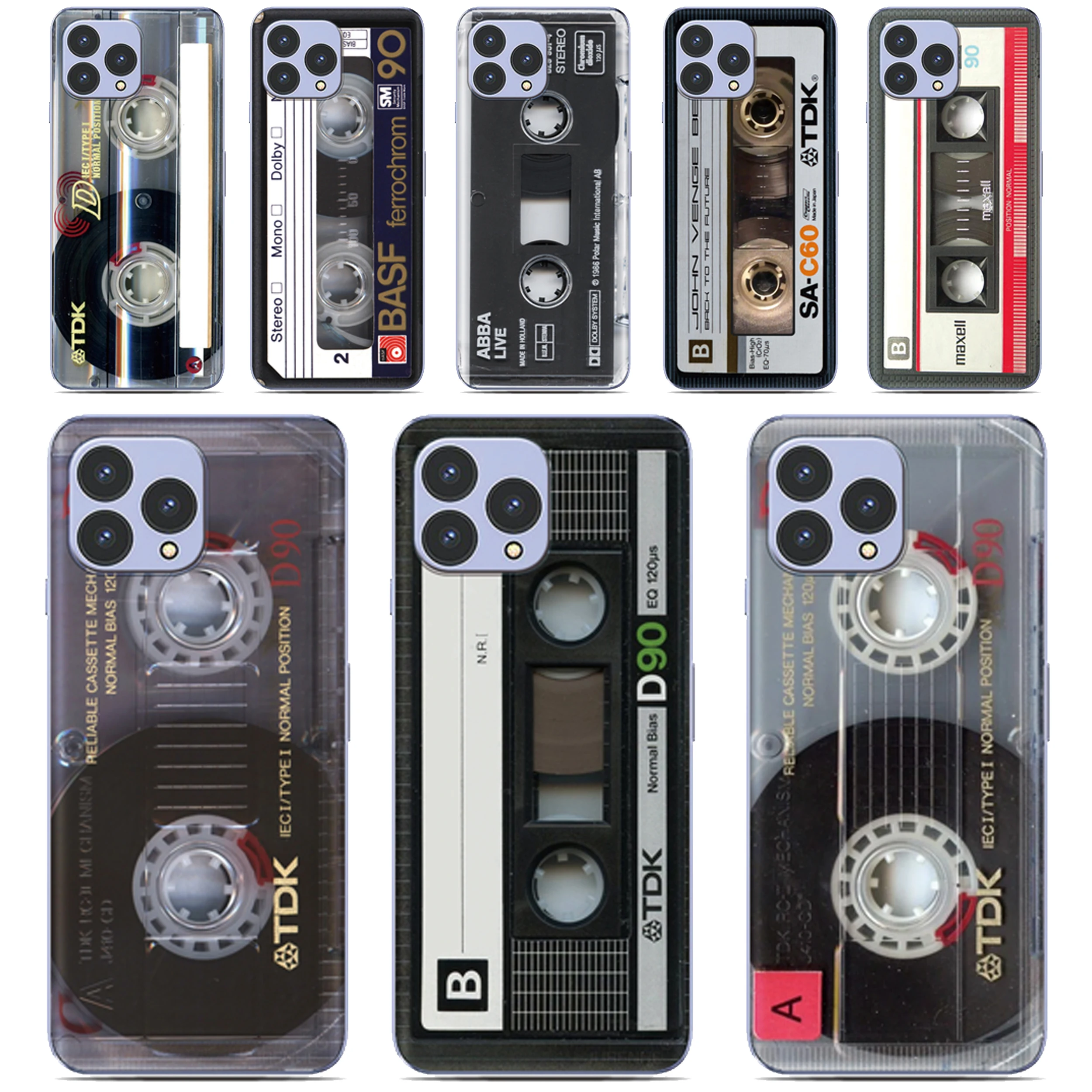 

Retro Cassette Phone Case For Samsung Galaxy A41 A14 A12 A73 A22 A23 A33 A04e A04s A04 M54 M33 A10 A10e A51 M31 M11 A11 Cover