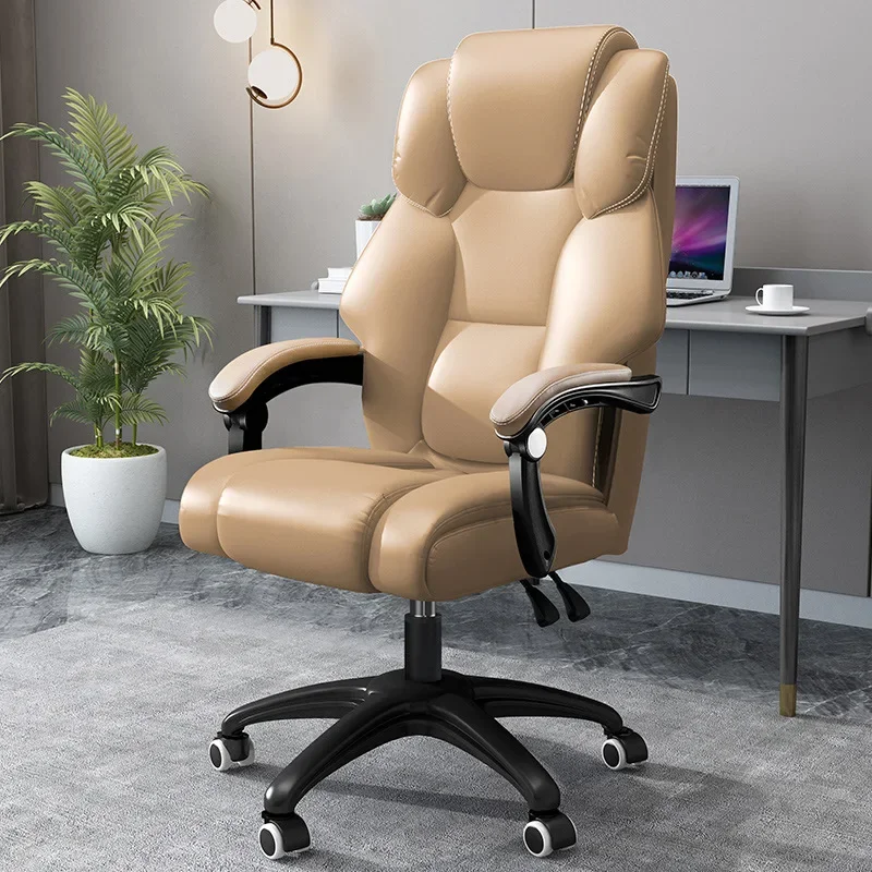 Oversized Office Chair Boss Conference Wheels Lumbar Mobile Executive Leather Ergonomic Chairs Comfort Muebles Luxury Furniture