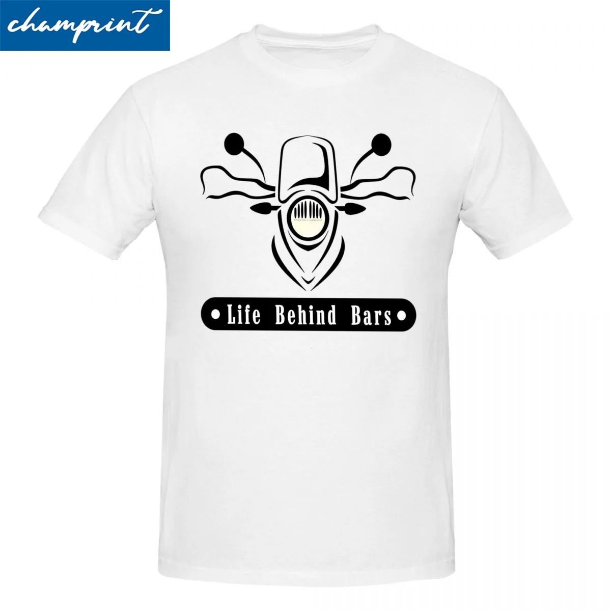 Футболка мужская хлопковая с коротким рукавом и круглым вырезом