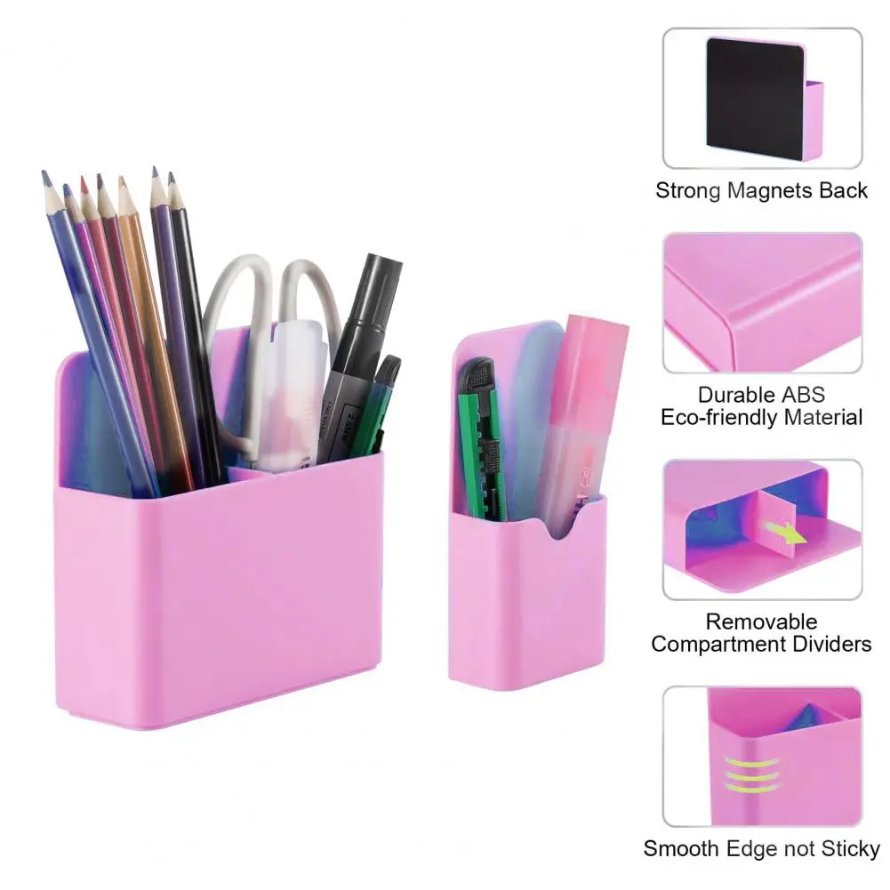 Boîte de rangement magnétique durable pour réfrigérateur, solution de stockage de bureau légère, Psychà tableau blanc polyvalent