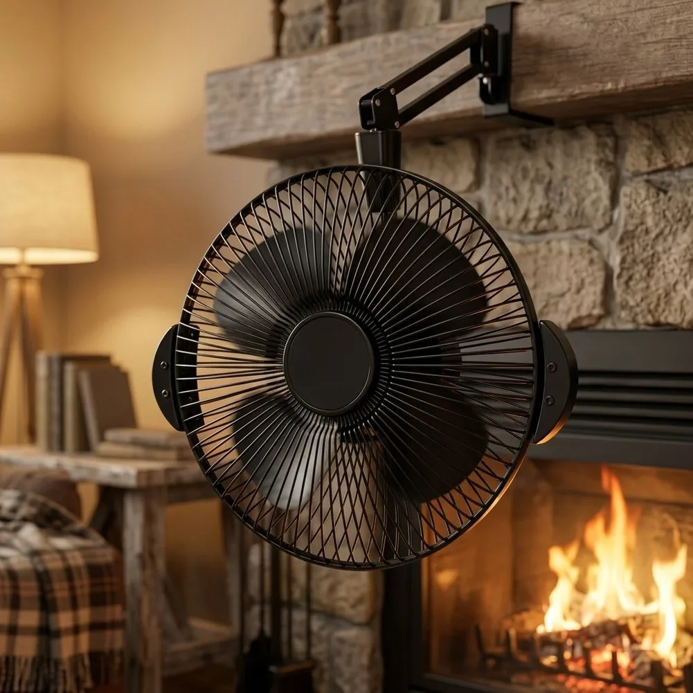 Radius 10cm Fireplace Air Circulator High Air Circulation Fan Stoker Thermal Power Ventilator Radiant Heat for optimizer