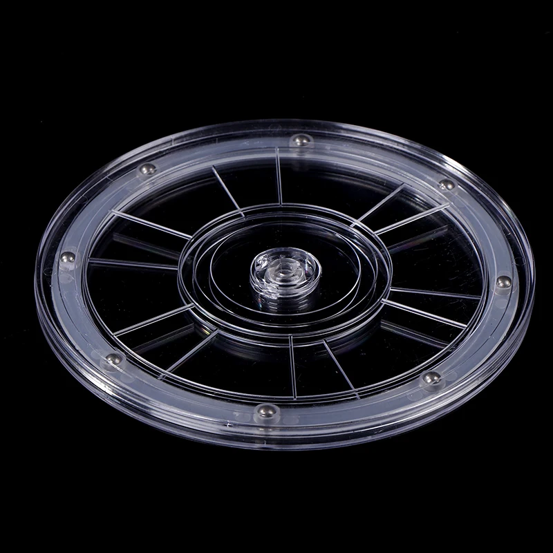 حامل عرض القرص الدوار ذو قاعدة مستديرة شفافة ، أداة لوحات دوارة ديكور سوزان كسول