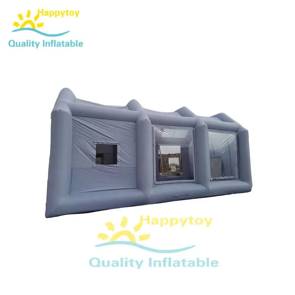Outdoor Inflatable Spray Booth With Two Blowers Portable Inflatable Garage Car Cover Painting Wash Shelter Tent