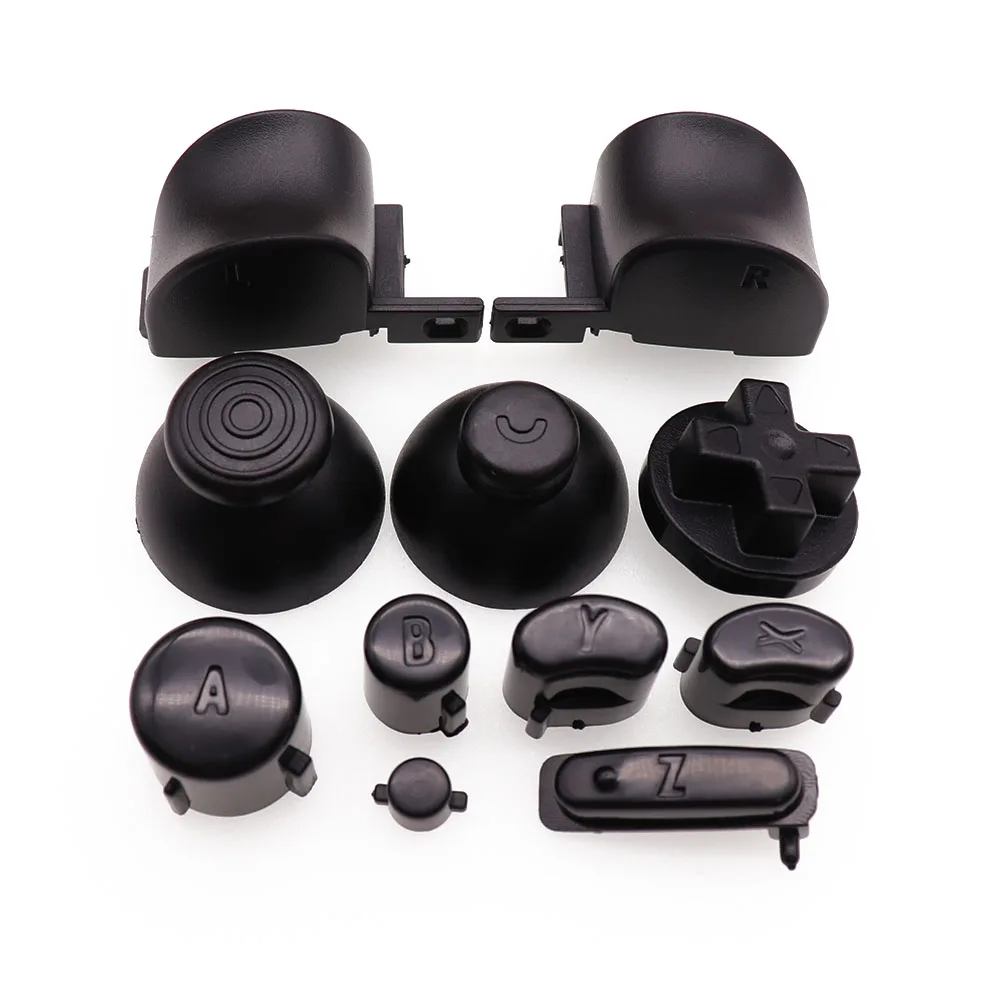 1 مجموعة 21 لون التناظرية عصا غطاء زر لوحات المفاتيح Y X A B Z أزرار ل نينتندو تحكم gamquibe-عصا التحكم المراقب المالي