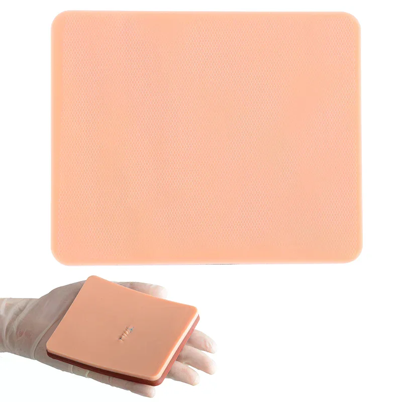 /Kuz/Simulation Skin Suture Training Model Surgical Suture Knotting Teaching Pad Gadgets Self Designed Wounds Reusable Silicone