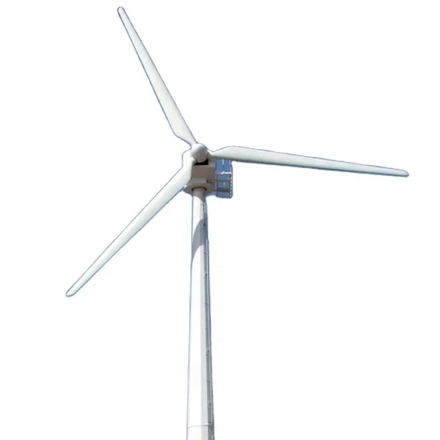 30KW 380VAC Horizontal Axis Wind Turbine Generator Auto Pitch-Yaw Without Tail Vane