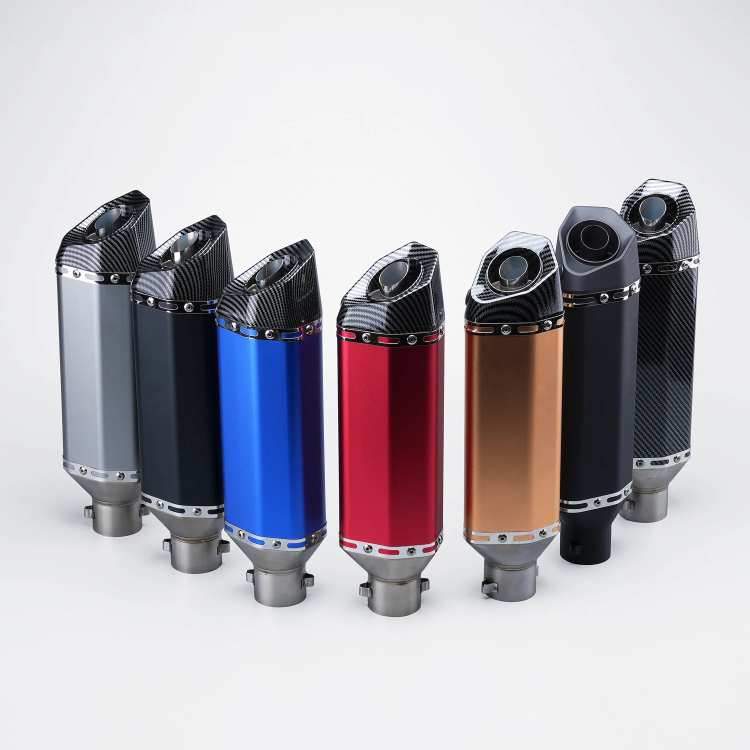 

Universal 36-51mm Motorcycle Exhaust Muffler With DB Killer 370mm Fit MSX125 CRF230 R15 MT07 Z650