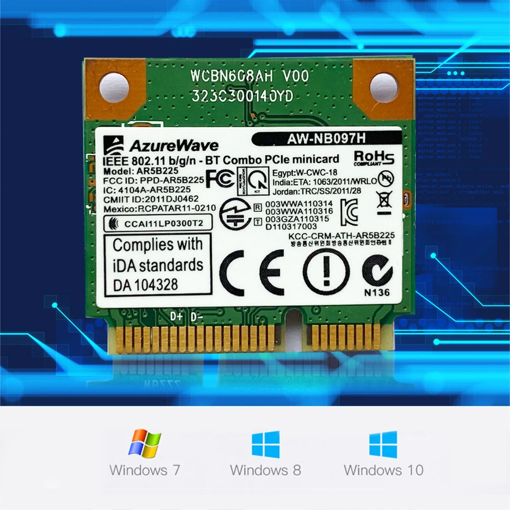 AR5B225 2 in 1 Desktop Computer Wireless Card Bluetooth-Compatible Network Card