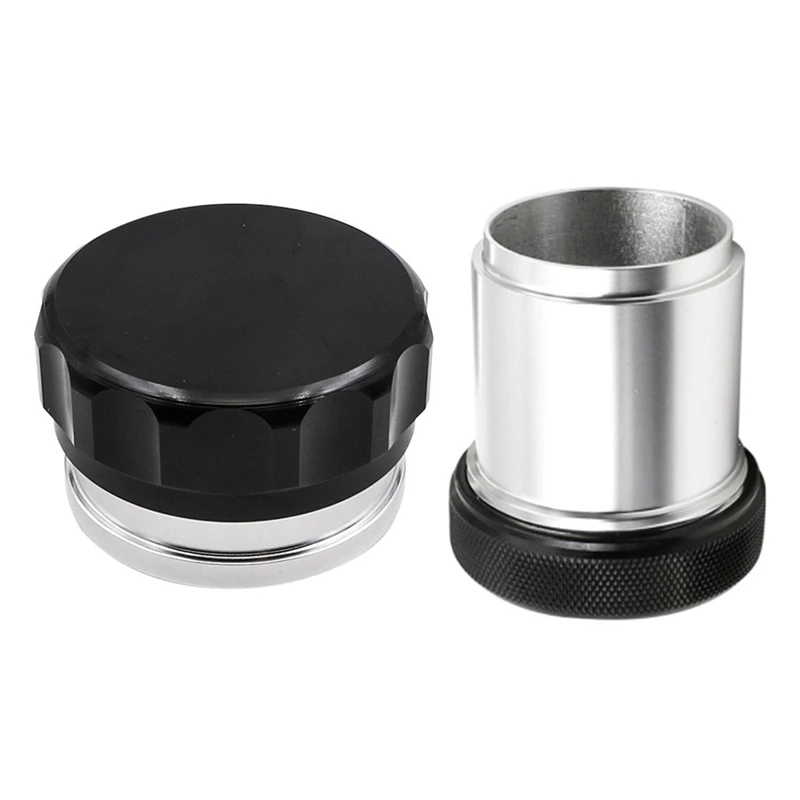 2 Pcs Aluminium Alloy Weld on Filler Neck and Cap 2 Inch O.D - Splash Bowl, Fuel Tank Etc