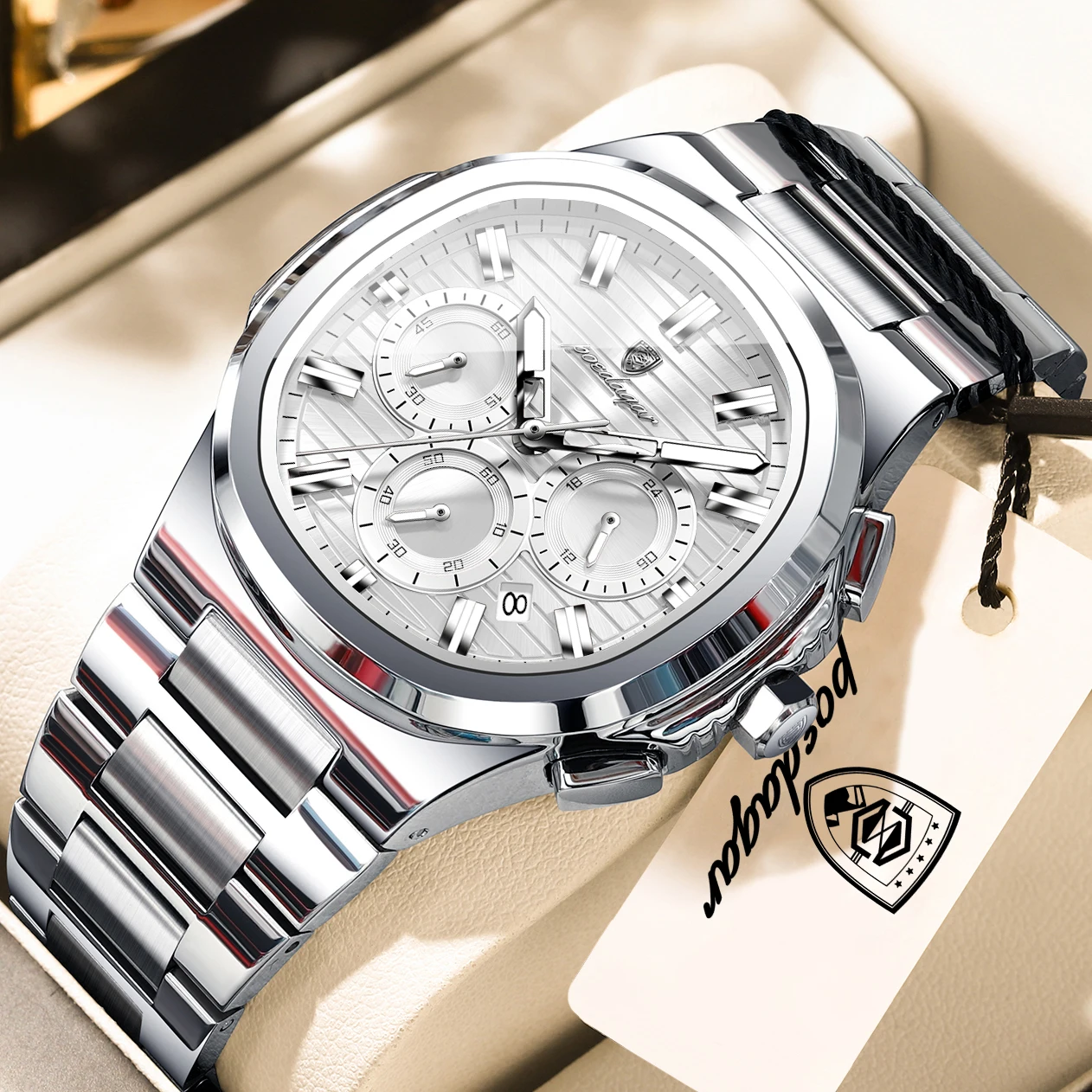 포에다가 패션 쿼츠 남성 손목시계 방수 스테인리스 스틸 - Luxury Watch Under 20000 리뷰 및 가격