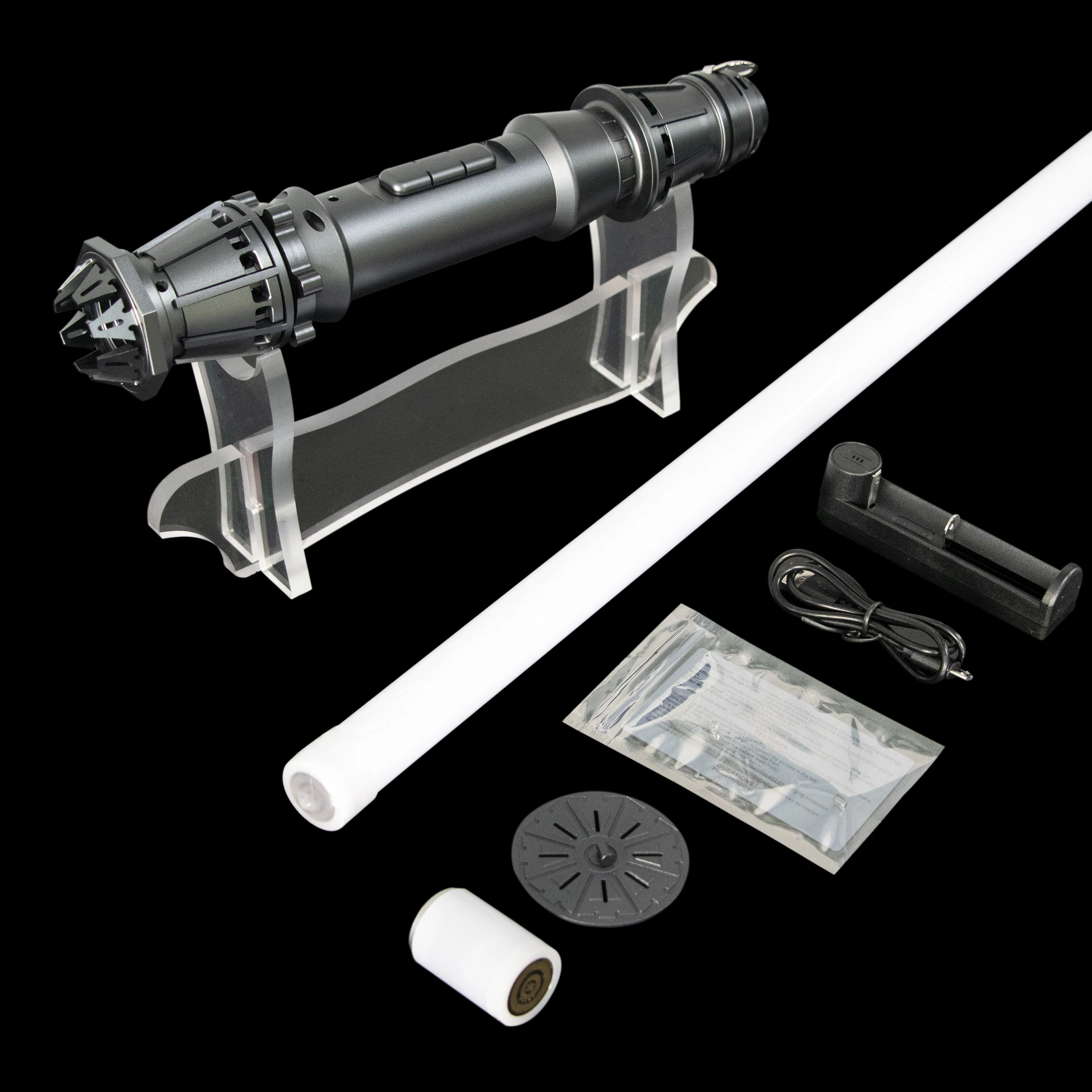 LGT Saberstudio Rey Skywalker Lightsaber Lực Nặng Đấu Tay Đôi Đèn Saber Vô Hạn Đổi Màu Với 12 Âm Thanh Phông Chữ Laser Thanh Kiếm