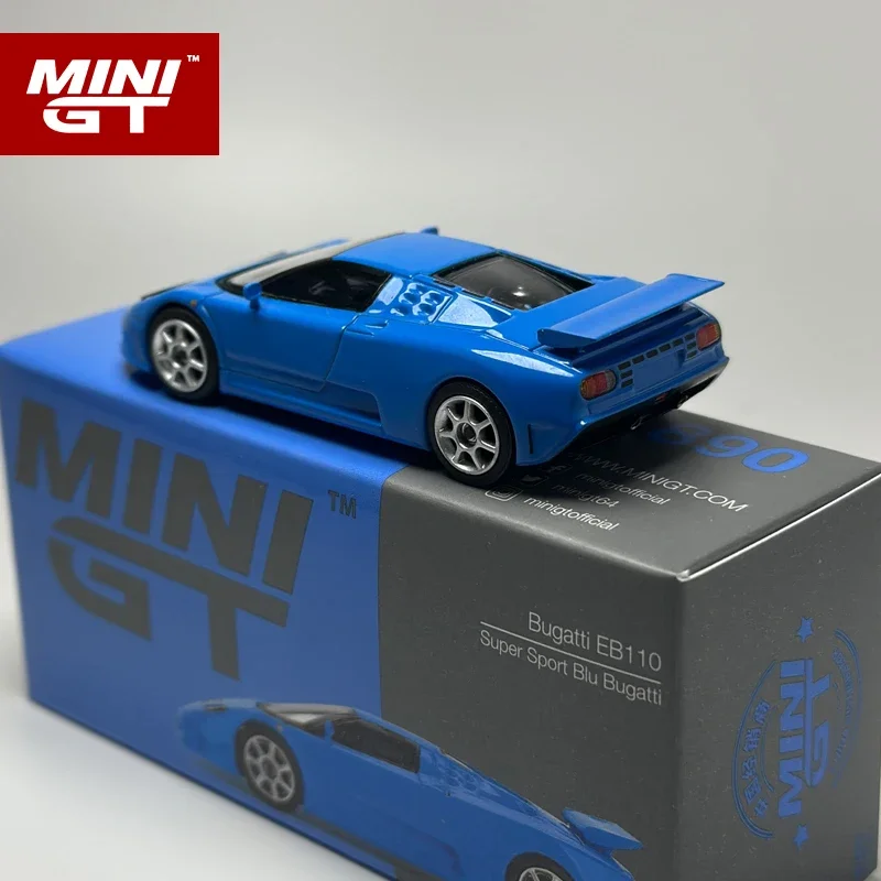 MINIGT 1:64 Bugatti EB110 Super Sport coche de aleación azul Modelo 890