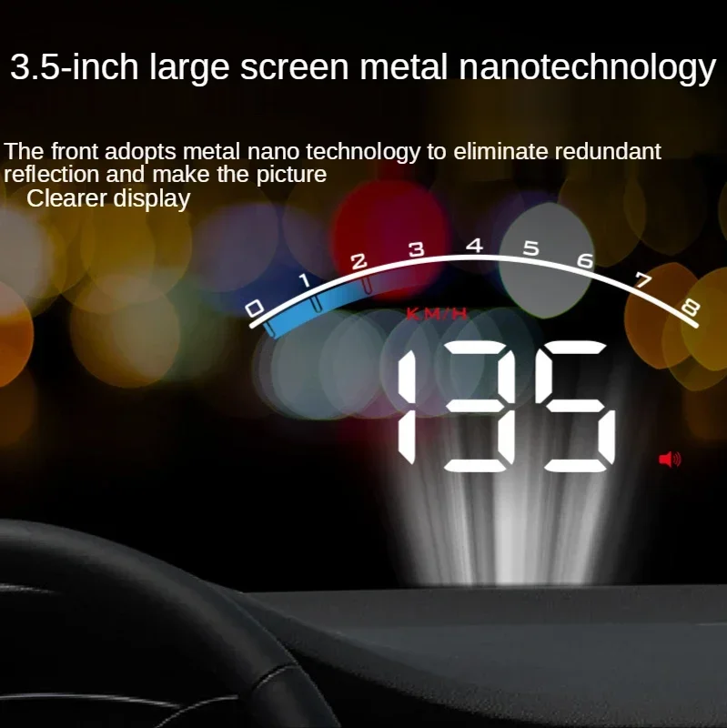 

2025 Портативный автомобильный дисплей, модифицированный автомобильный секундомер высокой четкости, проектор, проекционный дисплей для hud